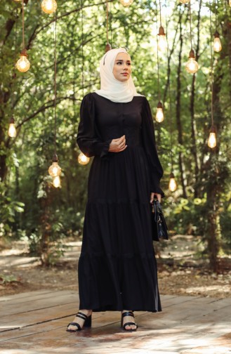 Robe Hijab Noir 8261-03