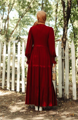 فستان أحمر كلاريت 8261-05
