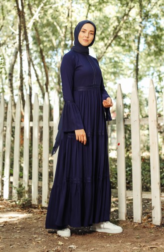 Robe Hijab Bleu Marine 8263-01