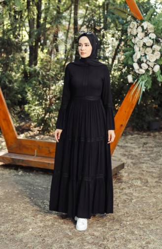 Robe Hijab Noir 8263-04