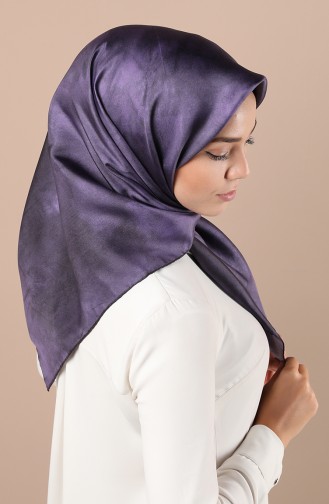 Armine Saf İpek Eşarp 8333D-03 Koyu Mor