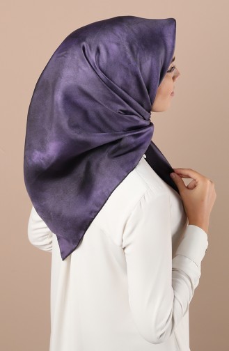 Armine Saf İpek Eşarp 8333D-03 Koyu Mor