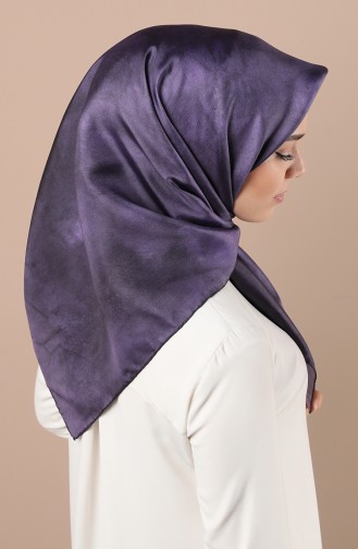 Armine Saf İpek Eşarp 8333D-03 Koyu Mor