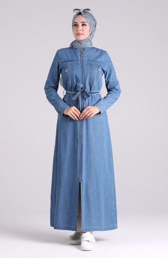 Denim Blue Abaya 9293-01