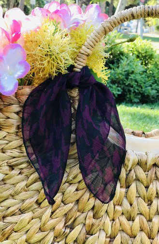 Dark Plum Foulard 61613-01