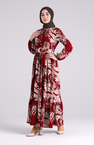 Robe Hijab Bordeaux 4550-06