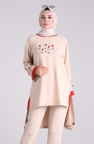 Beige Tuniek 8037-07