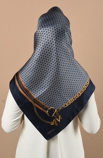 Navy Blue Scarf 8314D-04