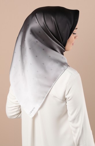 Armine Saf İpek Eşarp 8338D-01 Siyah