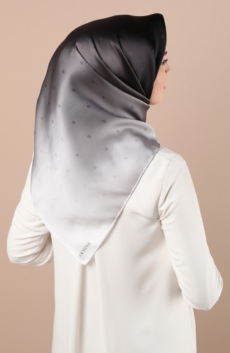 Armine Saf İpek Eşarp 8338D-01 Siyah