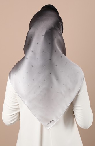 Armine Saf İpek Eşarp 8338D-01 Siyah