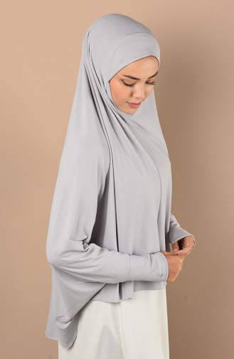 Eşarp Tunik 0043-06 Açık Gri