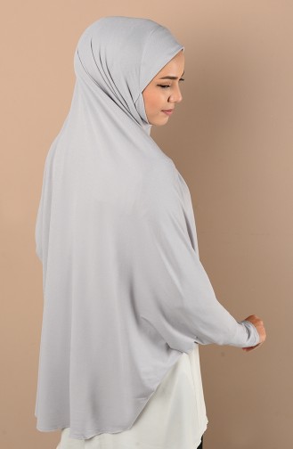 Eşarp Tunik 0043-06 Açık Gri