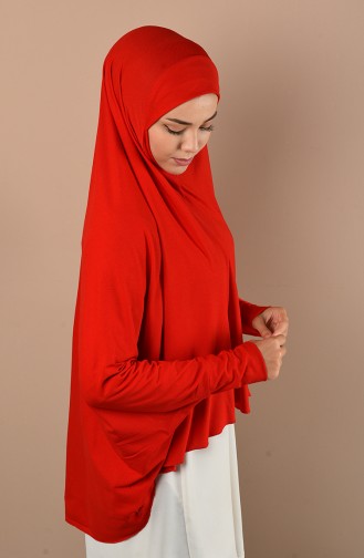 Eşarp Tunik 0043-17 Kırmızı