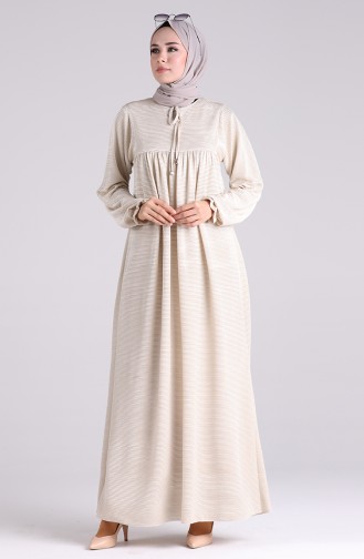 Robe Hijab Beige 2027-02
