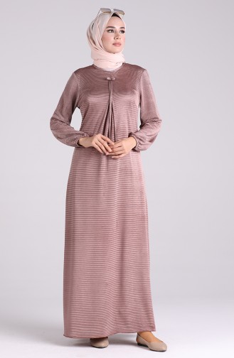 Mink Hijab Dress 2028-03