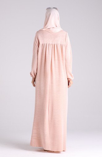 Lachsrosa Hijab Kleider 2029-05