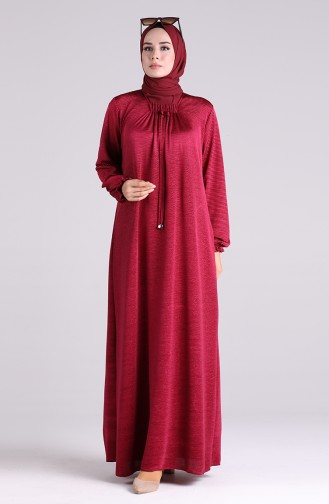Plum Hijab Dress 2029-02