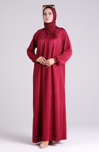 Plum Hijab Dress 2029-02