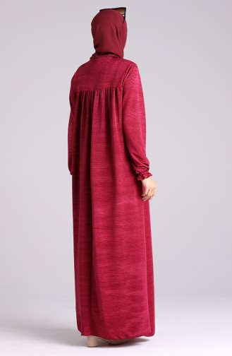 Plum Hijab Dress 2029-02