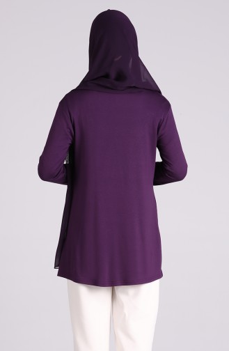 Pamuklu Tunik 3403A-09 Mor