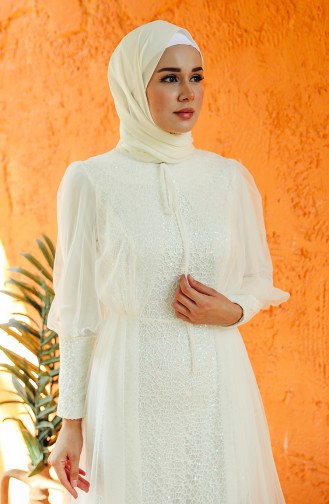 Habillé Hijab Ecru 5346-03