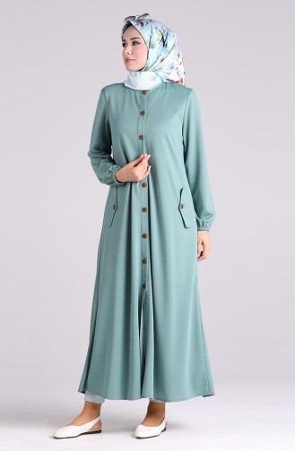 Unreife Mandelgrün Abayas 2085-08