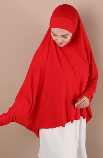 Eşarp Tunik 0043-17 Kırmızı