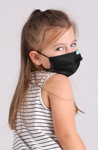 Procare Konfor Antiviral Ve Antibakteriyel Yıkanabilir Maske 5-14 Yaş 1001-05 Siyah