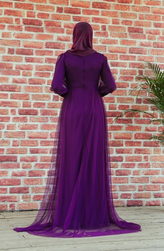 Purple İslamitische Avondjurk 5346-06