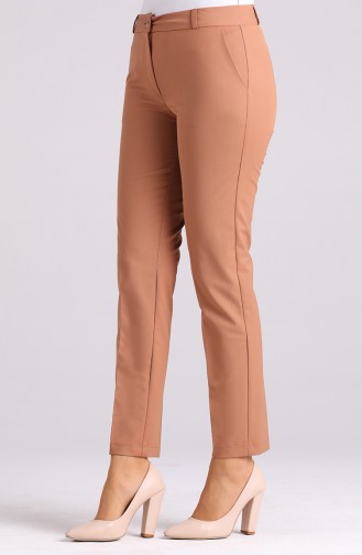 Classic Straight Leg Trousers with Pockets 3301pnt-02 Camel 3301PNT-02