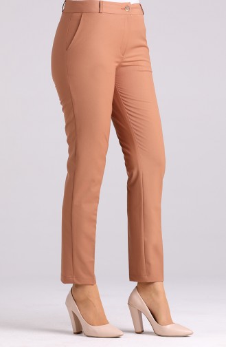 Classic Straight Leg Trousers with Pockets 3301pnt-02 Camel 3301PNT-02