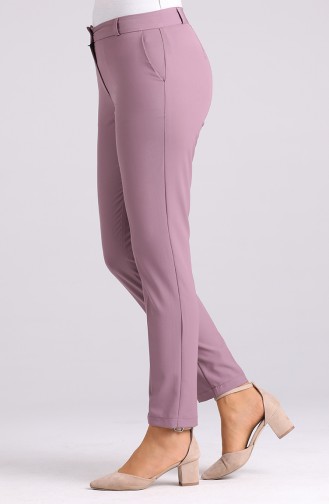 Classic Straight Leg Trousers with Pockets 3301pnt-08 Lilac 3301PNT-08