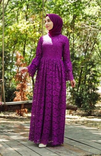 Habillé Hijab Plum 7580-01