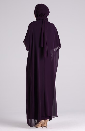 Lila Hijab-Abendkleider 6330-03