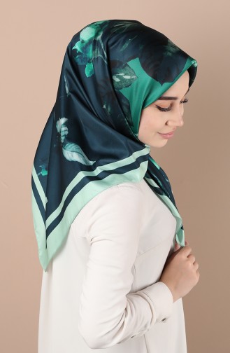 وشاح أزرق زيتي 5046-01