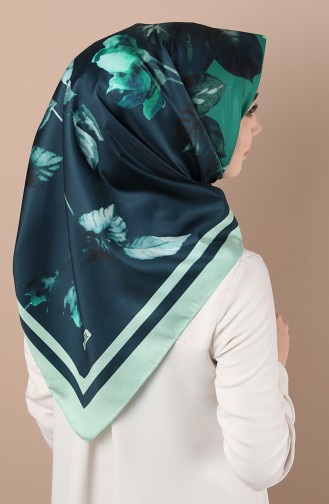وشاح أزرق زيتي 5046-01