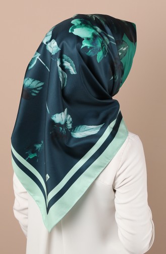 وشاح أزرق زيتي 5046-01
