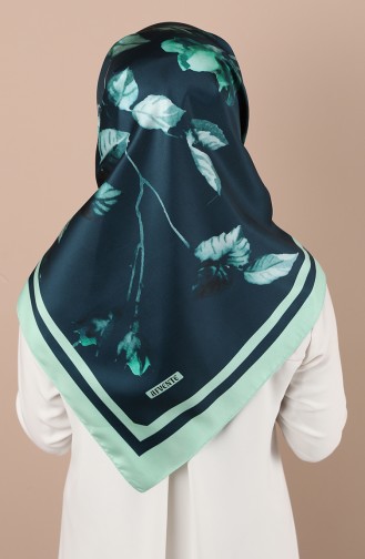 وشاح أزرق زيتي 5046-01