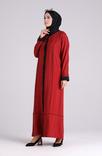 Claret red Abaya 1091-01