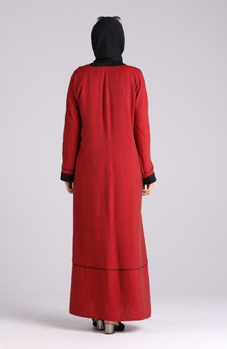 Claret Red Abaya 1091-01