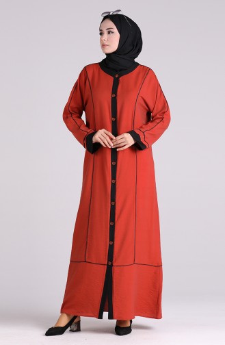 Brick Red Abaya 1091-05