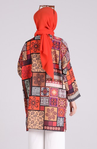 Chemise Couleur brique 1108-01