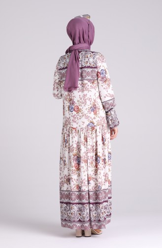 Patterned Dress 5160-03 Purple 5160-03