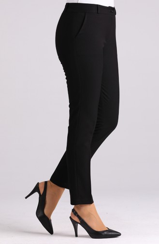 Classic Straight Leg Trousers with Pockets 3301pnt-05 Black 3301PNT-05