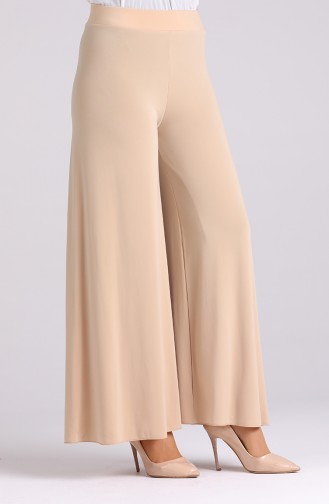 Wide Leg Sandy Pants 4010-02 Beige 4010-02