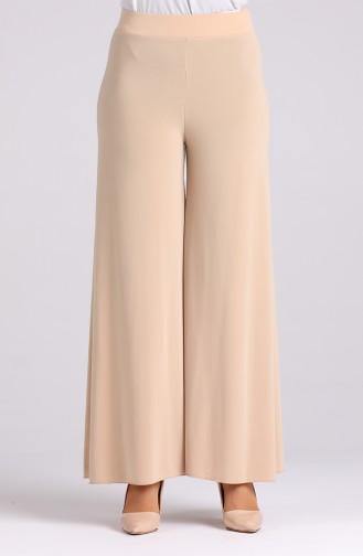 Wide Leg Sandy Pants 4010-02 Beige 4010-02