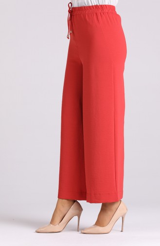 Aerobin Fabric Wide Leg Pants 6131-01 Coral 6131-01