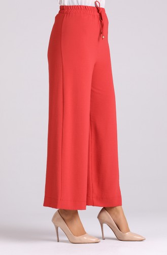 Aerobin Fabric Wide Leg Pants 6131-01 Coral 6131-01