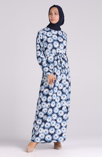 Robe Hijab Bleu Marine 5709-03